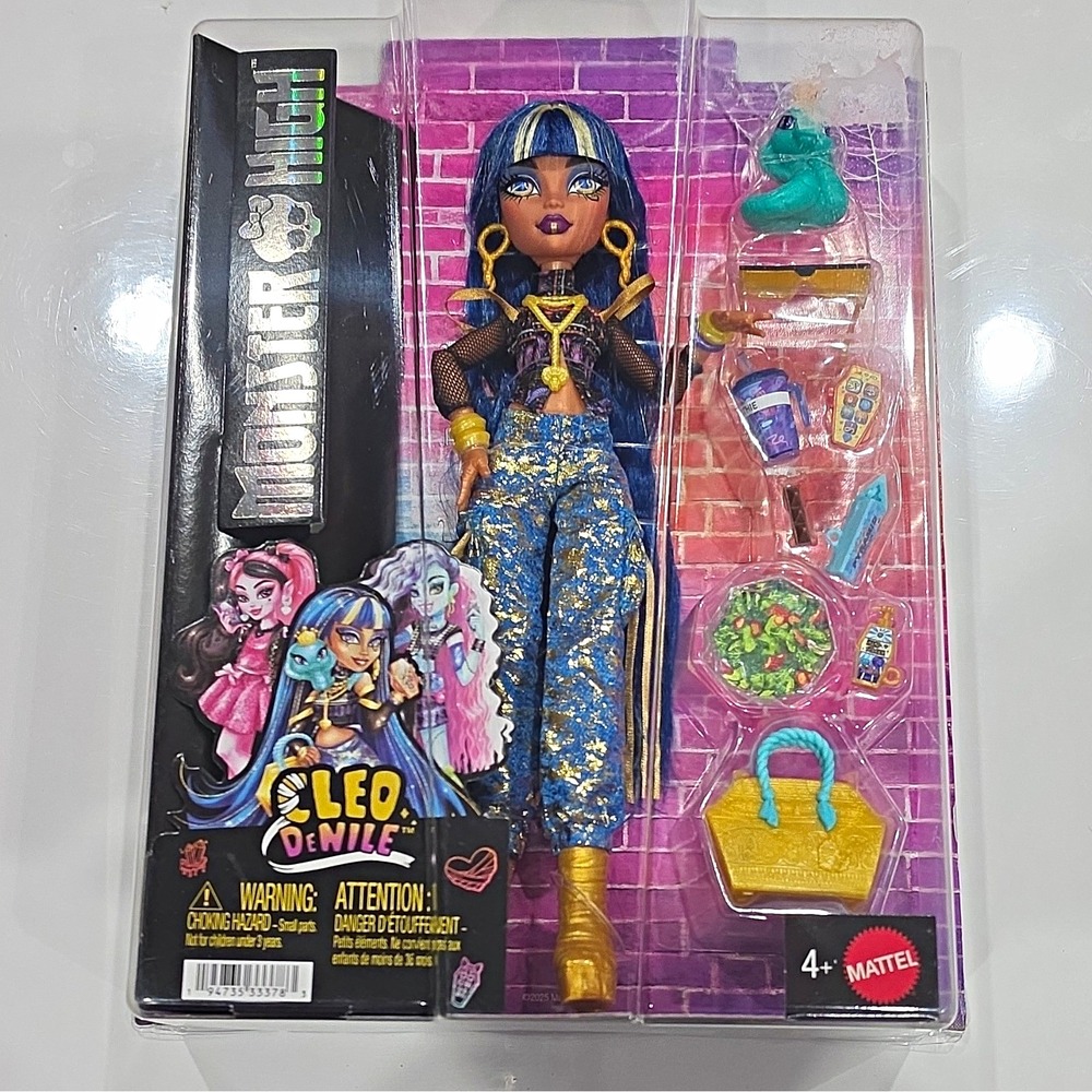 Mattel Monster High Cleo De Nile 11 in Fashion Doll w/ Accessories New